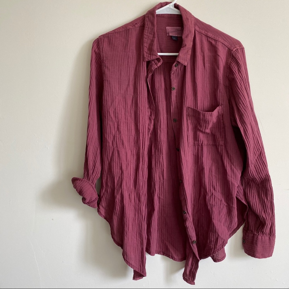 Universal Thread || Tie Front Button Up